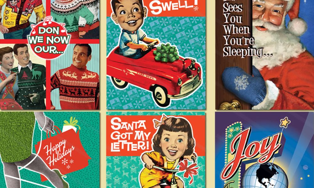 Retro Christmas Cards Retro Christmas Cards