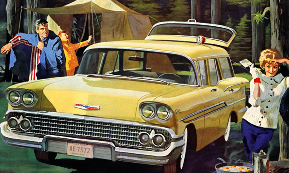 Classic Hand Drawn Car Ads from the US Classic Hand Drawn Car Ads from the US