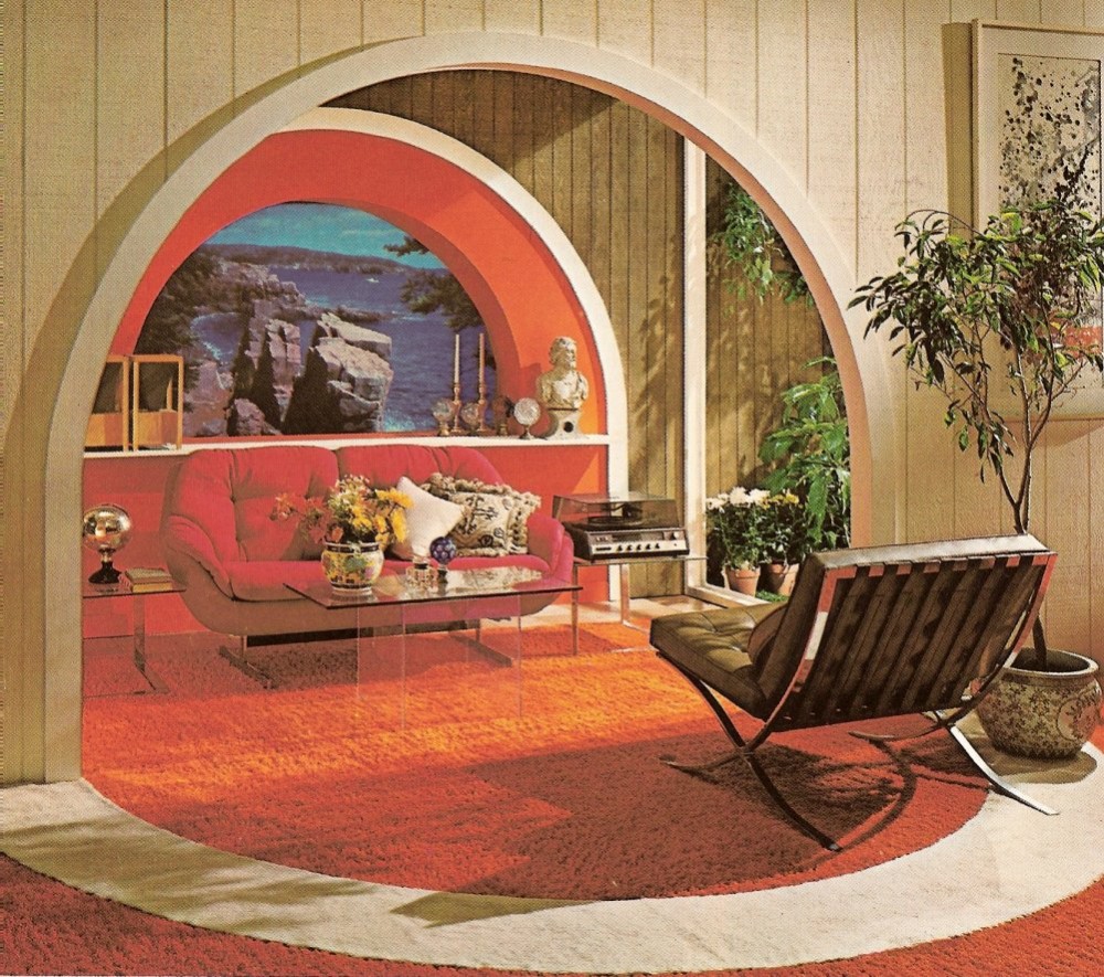 Simple 70S Interior Design with Simple Decor