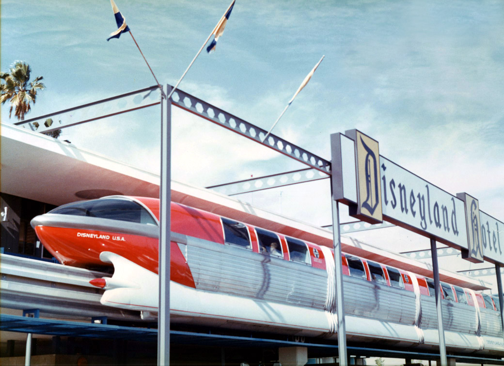 Roadtrip The Disneyland Hotel has its own Monorail Train Ultra Swank