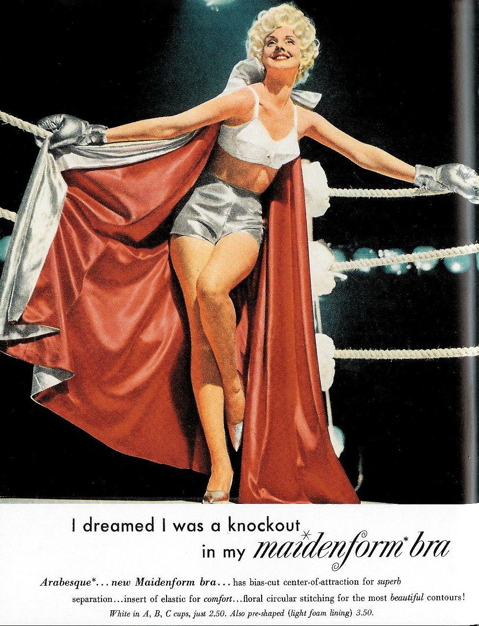 1960 Vintage ad for Maidenform Girdle`retro fashion Pretty Models